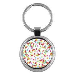 Candy Pattern Key Chains (round)  by Valentinaart