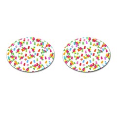 Candy Pattern Cufflinks (oval) by Valentinaart