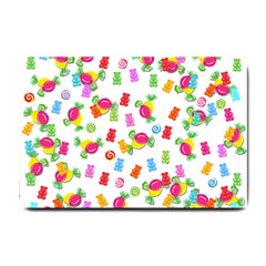 Candy Pattern Small Doormat  by Valentinaart