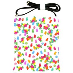 Candy Pattern Shoulder Sling Bags by Valentinaart