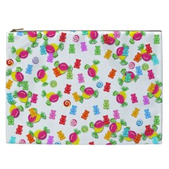 Candy Pattern Cosmetic Bag (xxl)  by Valentinaart