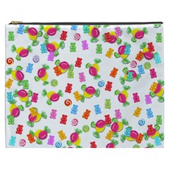 Candy Pattern Cosmetic Bag (xxxl)  by Valentinaart