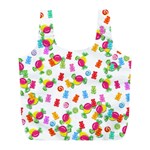 Candy pattern Full Print Recycle Bags (L)  Front