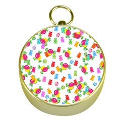 Candy Pattern Gold Compasses by Valentinaart