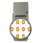 Alarm Clock Time Circle Orange Hour Money Clips (Round)  Front