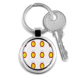 Alarm Clock Time Circle Orange Hour Key Chains (Round)  Front