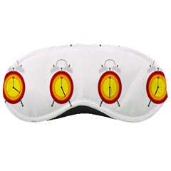 Alarm Clock Time Circle Orange Hour Sleeping Masks by Mariart