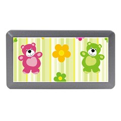 Animals Bear Flower Floral Line Red Green Pink Yellow Sunflower Star Memory Card Reader (mini) by Mariart