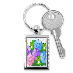 Animals Frog Face Mask Green Flower Floral Star Leaf Music Key Chains (rectangle)  by Mariart