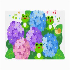 Animals Frog Face Mask Green Flower Floral Star Leaf Music Small Glasses Cloth (2-side) by Mariart