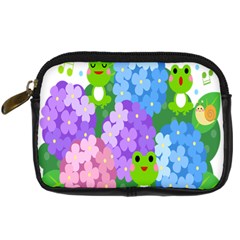 Animals Frog Face Mask Green Flower Floral Star Leaf Music Digital Camera Cases by Mariart