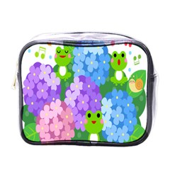 Animals Frog Face Mask Green Flower Floral Star Leaf Music Mini Toiletries Bags by Mariart