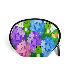 Animals Frog Face Mask Green Flower Floral Star Leaf Music Accessory Pouches (small)  by Mariart