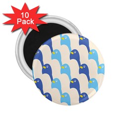 Animals Penguin Ice Blue White Cool Bird 2 25  Magnets (10 Pack)  by Mariart