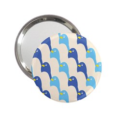 Animals Penguin Ice Blue White Cool Bird 2 25  Handbag Mirrors by Mariart