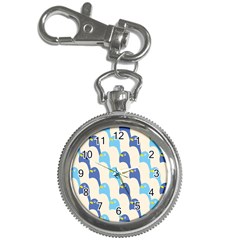 Animals Penguin Ice Blue White Cool Bird Key Chain Watches by Mariart