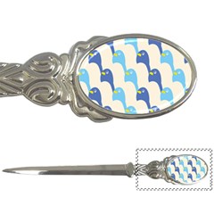 Animals Penguin Ice Blue White Cool Bird Letter Openers by Mariart