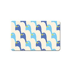 Animals Penguin Ice Blue White Cool Bird Magnet (name Card) by Mariart