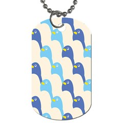 Animals Penguin Ice Blue White Cool Bird Dog Tag (two Sides) by Mariart