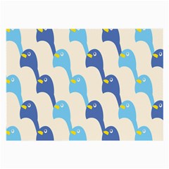 Animals Penguin Ice Blue White Cool Bird Large Glasses Cloth by Mariart