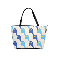 Animals Penguin Ice Blue White Cool Bird Shoulder Handbags by Mariart