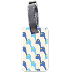 Animals Penguin Ice Blue White Cool Bird Luggage Tags (two Sides) by Mariart