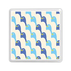 Animals Penguin Ice Blue White Cool Bird Memory Card Reader (square)  by Mariart