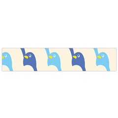 Animals Penguin Ice Blue White Cool Bird Flano Scarf (small) by Mariart