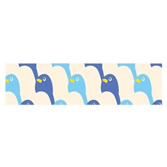 Animals Penguin Ice Blue White Cool Bird Satin Scarf (oblong) by Mariart