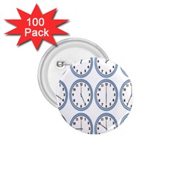 Alarm Clock Hour Circle 1 75  Buttons (100 Pack)  by Mariart