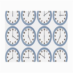 Alarm Clock Hour Circle Small Glasses Cloth by Mariart