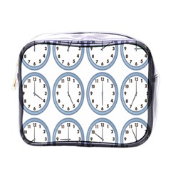 Alarm Clock Hour Circle Mini Toiletries Bags by Mariart