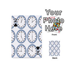 Alarm Clock Hour Circle Playing Cards 54 (mini)  by Mariart