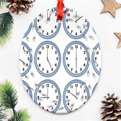 Alarm Clock Hour Circle Ornament (oval Filigree) by Mariart