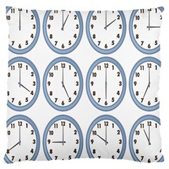 Alarm Clock Hour Circle Large Cushion Case (one Side) by Mariart