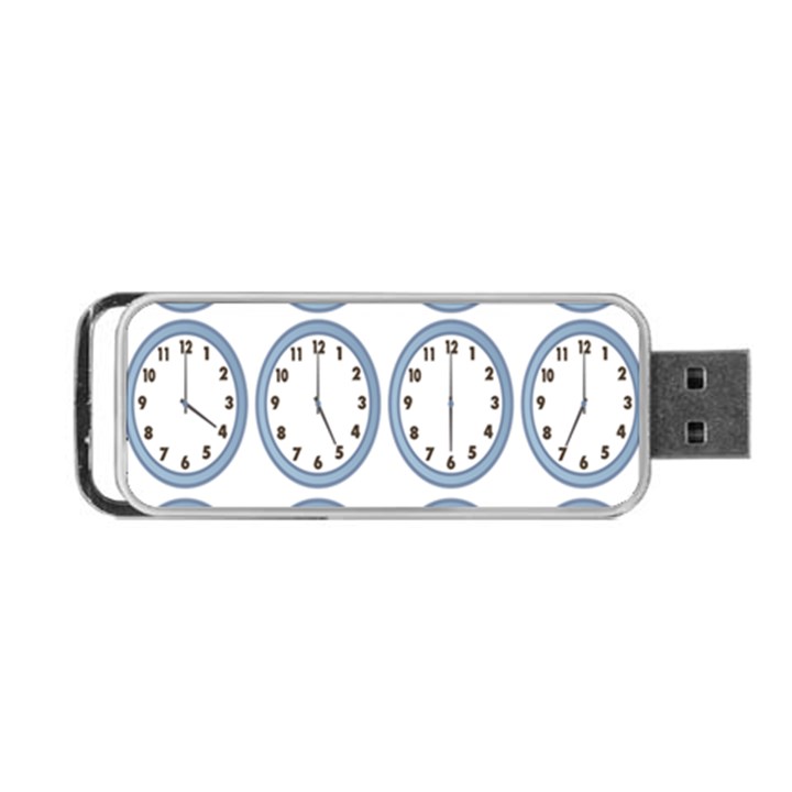 Alarm Clock Hour Circle Portable USB Flash (Two Sides)