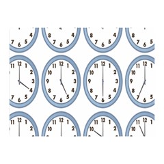 Alarm Clock Hour Circle Double Sided Flano Blanket (mini)  by Mariart