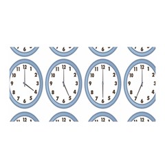 Alarm Clock Hour Circle Satin Wrap by Mariart