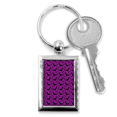 Animals Bad Black Purple Fly Key Chains (rectangle) 