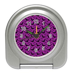 Animals Bad Black Purple Fly Travel Alarm Clocks by Mariart