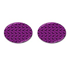 Animals Bad Black Purple Fly Cufflinks (oval) by Mariart