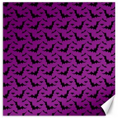 Animals Bad Black Purple Fly Canvas 16  X 16   by Mariart