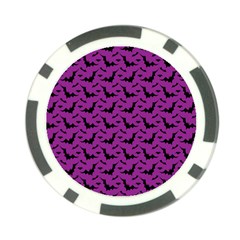 Animals Bad Black Purple Fly Poker Chip Card Guard by Mariart