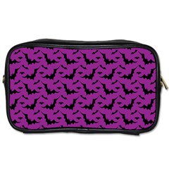 Animals Bad Black Purple Fly Toiletries Bags by Mariart