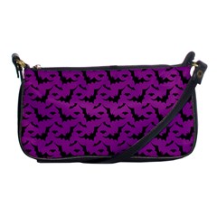 Animals Bad Black Purple Fly Shoulder Clutch Bags by Mariart