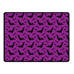 Animals Bad Black Purple Fly Fleece Blanket (small) by Mariart