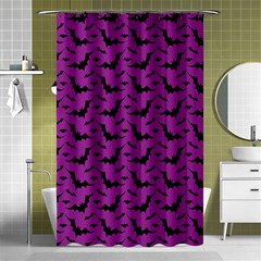 Animals Bad Black Purple Fly Shower Curtain 48  X 72  (small)  by Mariart