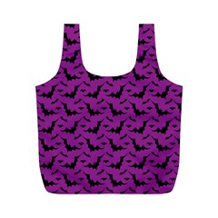 Animals Bad Black Purple Fly Full Print Recycle Bags (m)  by Mariart