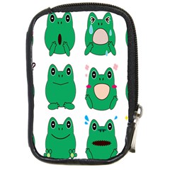 Animals Frog Green Face Mask Smile Cry Cute Compact Camera Cases by Mariart