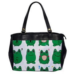 Animals Frog Green Face Mask Smile Cry Cute Office Handbags